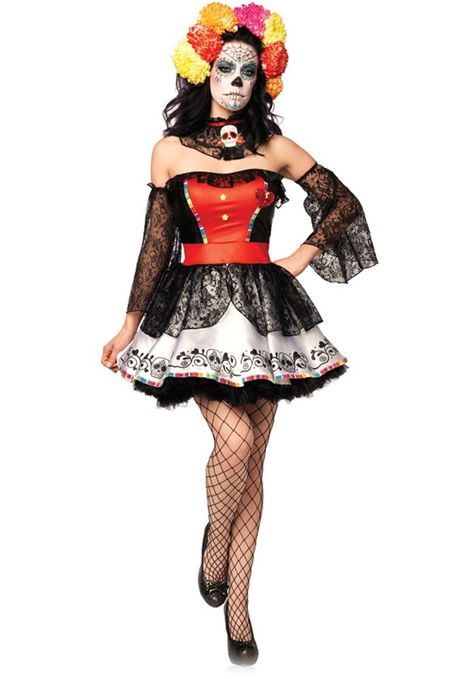 Skull Outfit, Leg Avenue Costumes, Sugar Skull Costume, Trendy Party Dresses, Zombie Costume, Holiday Costumes, Skull Clothing, Halloween Costumes Makeup, Dress Appropriately