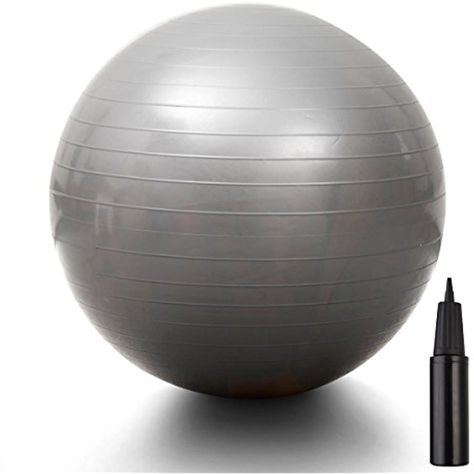 Yoga Ball 25" 65cm Exercise Gymnastic Fitness Pilates Balance w/Air Pump (Silver) >>> You can find out more details at the link of the image. (This is an affiliate link) #ExerciseBallsAccessories Yoga Sequence For Beginners, Yoga Ball Exercises, Fitness Pilates, Exercise Ball, Yoga Ball, Silver Pumps, Blue Pumps, Yoga Accessories, Pilates Workout