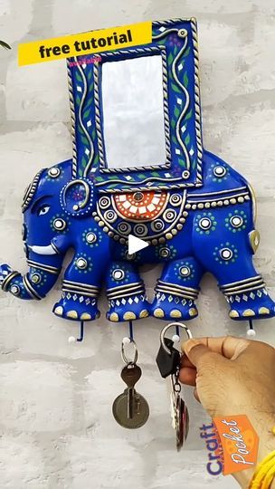 123K views · 5.7K reactions | DIY key holder craft using waste material free tutorial link 👇 . . . https://youtu.be/ufN8se0zlYk?si=wjDYrxK19VISfxs9 . . . #keyholder #diyhomedecor #wastematerialcraft #walldecor #craftforu #craftforu #newcraft #instagram #easycrafts #bestoutofwaste #howtomake #trendingreels #craftpocket #craftideas | Narendra Kumar Singh | craft.pocket · Original audio Craft Using Waste Material, Key Holder Craft, Key Holder Ideas, Diy Key Holder, Key Holder Diy, Andrew Loomis, Craft From Waste Material, Diy Key, Waste Material