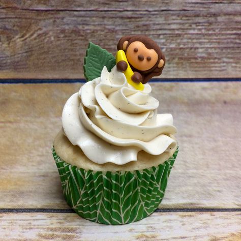 Safari Desserts Jungle Theme, Born Two Be Wild Cupcakes, Jungle Baby Shower Cupcakes, Safari Cupcake Cake, Jungle Cupcakes Safari, Safari Cupcakes Jungle Theme, Safari Baby Shower Cupcakes, Cooking Without Fire Desserts, Cupcakes Safari