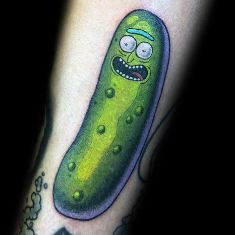 Do you want to have a tattoo? But can't decide what this tattoo will be? Looking for a tattoo idea? Here are compile a lot of interesting tattoo idea. For more tattoo idea via tattooideas.net #art #bodyart #ink #inked #rickandmorty #tattoo #tattooidea Morty Tattoo Ideas, Rick And Morty Tattoo Ideas, Pickle Rick Tattoo, Rick Tattoo, Tattoo Character, Rick And Morty Tattoo, Pickle Rick, Cool Arm Tattoos, Arm Tattoos