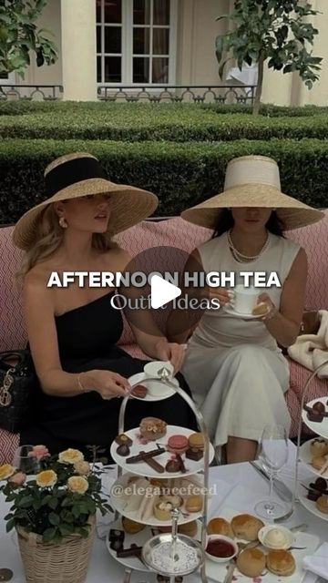 Elegant Style | Classy Outift Ideas on Instagram: "This is your sign to gather your girlfriends and dress up for an afternoon tea party 🫖  ✅ Comment “guide” and I’ll send you my full dressing guide for various occasions for free!   What occasion do you want inspo for next?  #afternoontea #afternoonteaoutfit #highteaparty #hightea #highteaoutfit #girldayout #elegantoutfit #elegantoutfits #elegantlady #elegantwoman  #outfitinspiration #outfitideas #classylady #classyladies #affluentwomen #quietluxury #howtolookexpensive #howtodress" High Tea Outfits For Women, Afternoon Tea Outfit, Tea Party Dresses For Women, Afternoon Tea Dress, High Tea Outfit, Afternoon Tea Party, How To Look Expensive, Tea Party Dress, Classy Women