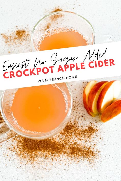 crockpot apple cider Sugar Free Apple Cider Recipe, Fall Cider Recipes, Home Made Apple Cider, Easy Apple Cider Recipe, Crockpot Apple Cider, Cold Apple Cider, Hot Apple Cider Recipe, Fall Cider, Hot Teas