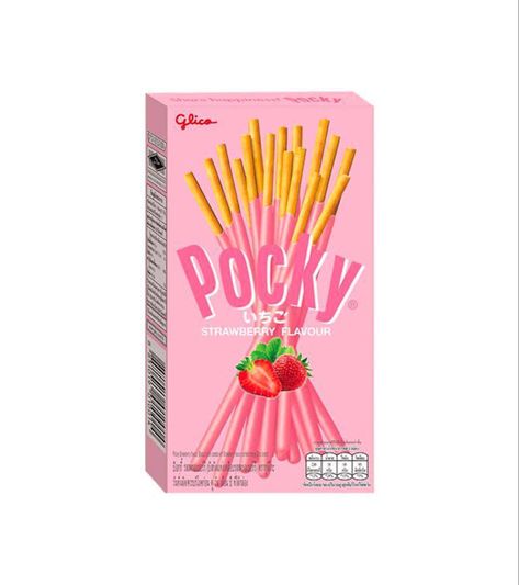 Pocky Strawberry, Pocky Sticks, Thai Snacks, Choco Banana, Snack Sticks, Cool Fidget Toys, Cream Coat, Preppy Room Decor, Preppy Room