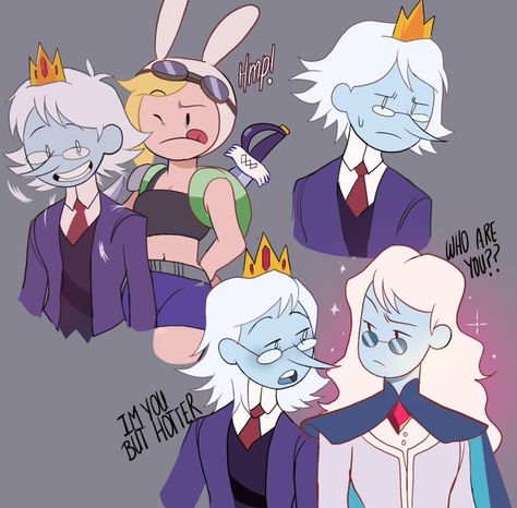 Simon X Winter King Fanart, Simon X Winter King, The Winter King, Simon Petrikov, Winter King, Adveture Time, Land Of Ooo, Adventure Time Characters, Ice King