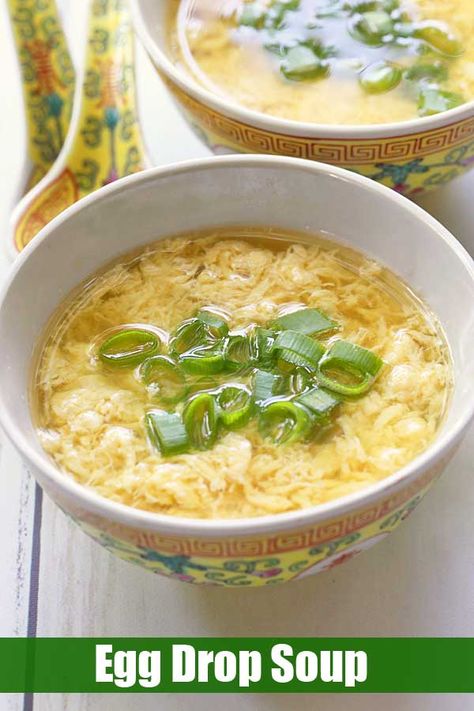 Keto Egg Drop Soup, Homemade Egg Drop Soup, Egg Soup, Healthy Egg Recipes, Simple Soup, Egg Drop Soup, Healthy Eggs, Takeout Food, Egg Drop