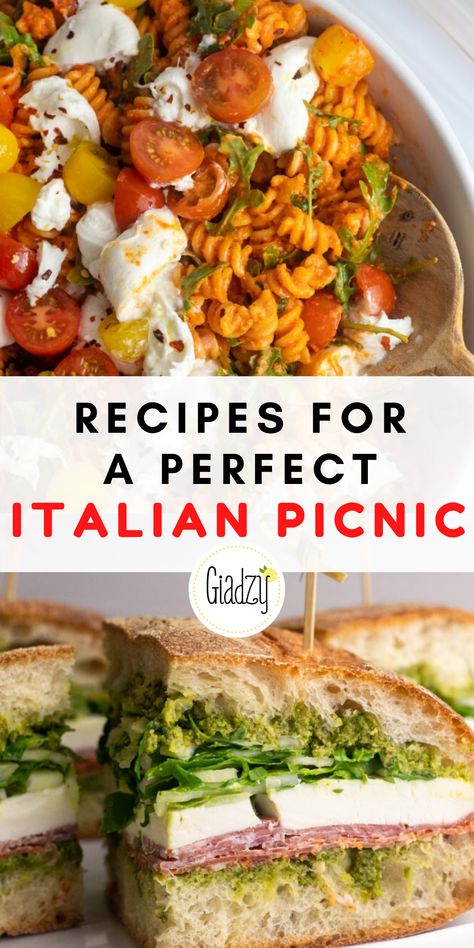 We have a picnic food formula that always works out beautifully: a pasta salad, a make-ahead sandwich, a sweet, and a drink. You want to eat food that holds up well during transport, won’t get sad and soggy, and that will still be tasty at near-room temperature. Luckily, we’ve got the perfect menu set up for you! Food Ideas For Picnics Lunches, Pasta Picnic Ideas, Lunch Guest Recipes, Popular Picnic Foods, Sandwich Meal Ideas, Elevated Picnic Food, Make Ahead Picnic Food Summer, Best Beach Picnic Food Ideas, Best Picnic Recipes