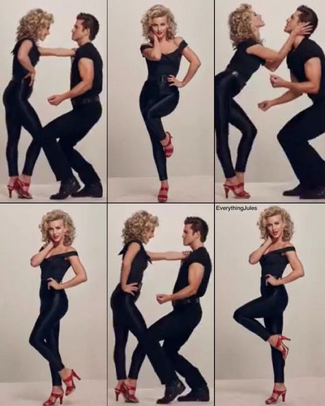 “Sandy and Danny. ❤️ New promo pics for Grease Live! I CAAAN'T WAIT.  #JulianneHough #AaronTveit #GreaseLive” Grease Halloween Costumes, Sandy And Danny, Grease Live, Grease Costumes, Characters Halloween, Girl Group Costumes, Couple Halloween Costumes For Adults, Wolf Costume, Pirate Halloween Costumes