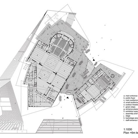 Wuxi Grand Theatre by PES-Architects Theatre Plan, Opera House Architecture, Concert Hall Architecture, Skatepark Design, Hvac Design, Arch Building, Theater Architecture, Wuxi, Architectural Competition