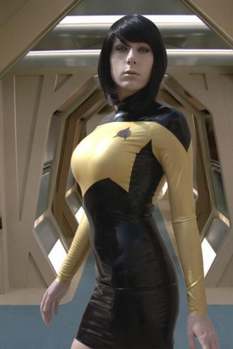 Data (Star Trek - Rule 63) ~ Cos Play  /  by Constantine Tokyo Star Trek Costume, Latex Cosplay, Star Trek Cosplay, Marvel Cosplay, Star Trek Universe, Nerd Girl, Super Hero Costumes, Best Cosplay, Role Models