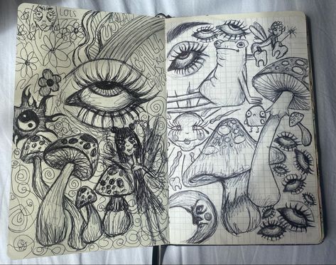 Indie Sketches Doodles, Hippie Sketches Doodles, Hippie Journal Ideas, Hippie Doodles, Messy Sketchbook Aesthetic, Hippie Drawing, Indie Drawings, A Level Art Sketchbook, Hippie Painting