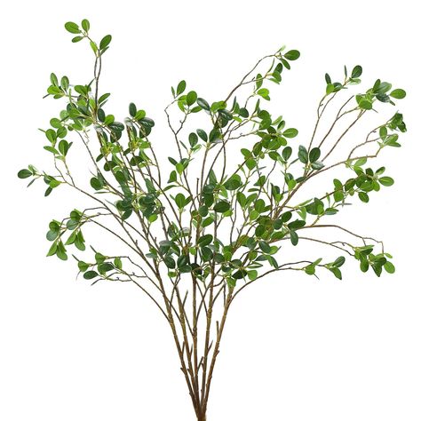 PRICES MAY VARY. {Package Includes} - Each faux greenery stems measures approximately 43.3 inches in length; each package contains 5 fake ficus twig plants, each green ficus branch has 9 flexible trunks;5pcs each package,Three artificial stems are enough to fill a tall vase. {High Quality Material}-Faux leaf spray is made of environmentally friendly plastic;The Fake greenery stems are made of plastic and wire; non-toxic and odorless. {Easy care}-The Fake Tree Branches are colorful, realistic, re Faux Greenery Decor, Greenery Vase, Plants For Home Office, Fake Greenery, Faux Stems, Vase With Branches, Faux Branches, Wedding Vase, Artificial Branches