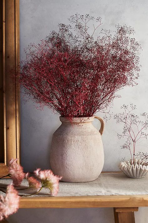 Dried Flowers + Preserved Bunches | Terrain Dried Flower Arrangements Home Decor, Nyc Shoot, Anthropologie Decor, Dried Gypsophila, Purple Decor, Desert Painting, Primary Bedroom, Flowering Plants, Easter Shopping