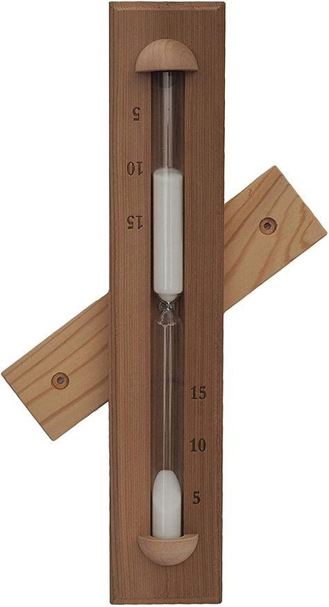 Amazon.com : HSE Deluxe Cedar Wall-Mounted Rotating Sauna Sand Timer-15 Minutes-Choose Your Sand Color (15 Minutes, White) : Patio, Lawn & Garden Scandinavian Saunas, Kilts For Men, Cedar Walls, Hourglass Timer, Star Sand, Cedar Box, Traditional Saunas, Sand Timer, Sauna Accessories