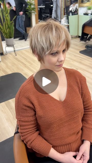 Derek Piekarski on Instagram: "Thanks Alyssa 🤙 @craftcollectivesalongroup @nothingbutpixies @hairbrained_official @wellaeducation @randcoedu #pittsburgh #pittsburghstylist #pittsburghhairstylist #pittsburghhair #pittsburghhairsalon #bixie #pixiecut #shorthair #shorthaircut #beforeandafter #saturday #haircut @thecraftshears @oneshothairawards" "bixie" Haircut Styling, Short Hair Styles Pixie Growing Out, "bixie" Haircut, Short Hair Back View, Short Stacked Bob Haircuts, Short Stacked Bobs, Short Hair Back, Stacked Bobs, Stacked Bob Haircut