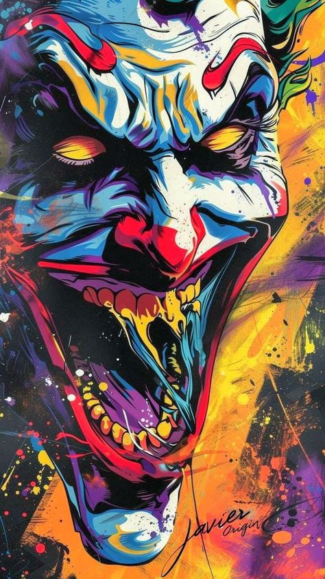 Dark Joker Wallpaper, Joker Moodboard, The Joker Wallpaper, Joker Comic Art, Grunge Artwork, Joker Cartoon, Joker Wallpaper, Drawing Colorful, Badass Drawings