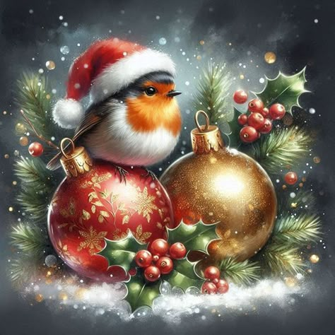 Free Printables + AI Art Sharing | *Robin bird,glass balls,holly,christmas.Bing.* | Facebook Christmas Toppers, Christmas Birds, Christmas Robin, Coaster Art, Christmas Topper, Holly Christmas, Christmas Card Art, Christmas Bird, Glass Balls