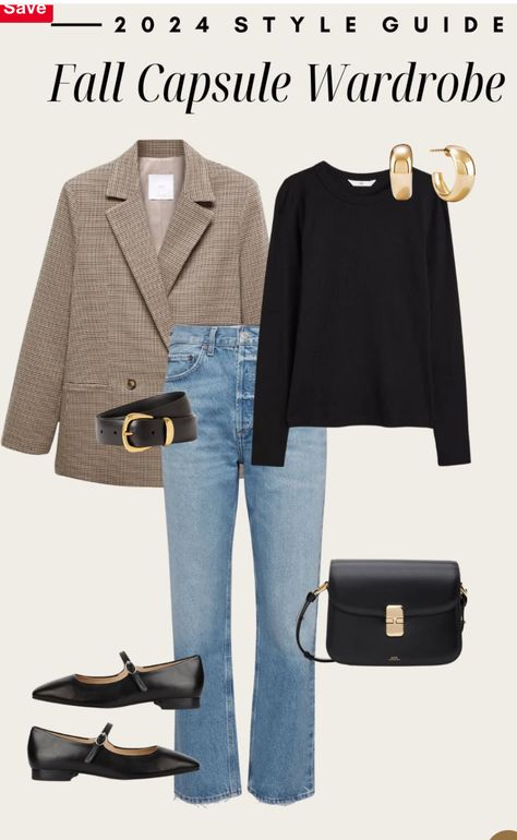 Fall Staple Wardrobe, Complete Outfits For Women, Classic Edgy Outfits, French Voguettes, Capsule Wardrobe Minimal, Artist Hue, Chic Capsule Wardrobe, Vintage Wash Jeans, Classic Capsule Wardrobe