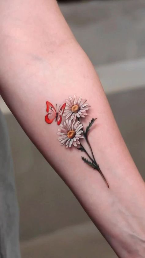 Love this! Artist: @debrartist | Tattoo Page Roses Tattoos, Micro Realism, Skin Color Tattoos, Realism Tattoos, Flying Tattoo, Cool Wrist Tattoos, Minimal Tattoo Design, Pretty Hand Tattoos, Wildflower Tattoo