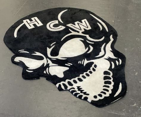 Customized Rugs, Brother Birthday Gift, Skull Rug, Rug Tufting, Carpet Designs, Funky Rugs, Brother Birthday, Funky Furniture, Room Accessories