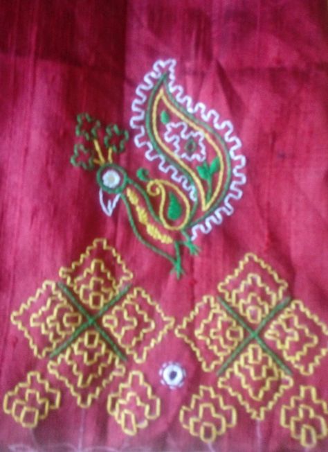 Dharwadi Work, Kutchi Embroidery, Kasuti Embroidery, Kutch Work Designs, Kutch Work, Hand Embroidery Art, Hand Work, Work Blouse, Embroidery Art