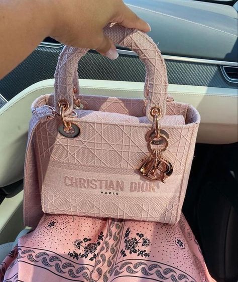 Hand Bag Aesthetic, Pink Hand Bag, Dior Purse, Lady Dior Handbag, Expensive Bag, Luxury Bags Collection, Bag Aesthetic, Luxury Purses, Fancy Bags