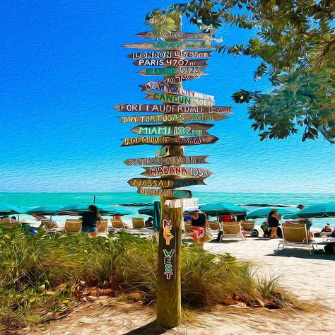 Fort Zachary Taylor Beach 🏖️ is a favorite for locals, offering some amazing spots to watch the sunset 🌅. Here’s a print of the famed directional signs 🪧. All art now comes in multiple sizes, printed on stretched canvas, with floater frames, and now on metal 😍. Click the image to see all the options, or visit our Key West gallery 🖼️ to see this beauty in person. #fortzacharytaylor #keywestbound #keywestbeach #keywest #keywestlife Key West Photos, Key West Cottage, Key West Beaches, Key West Style, Beach Coasters, West Art, Directional Signs, Late Afternoon, Unframed Wall Art