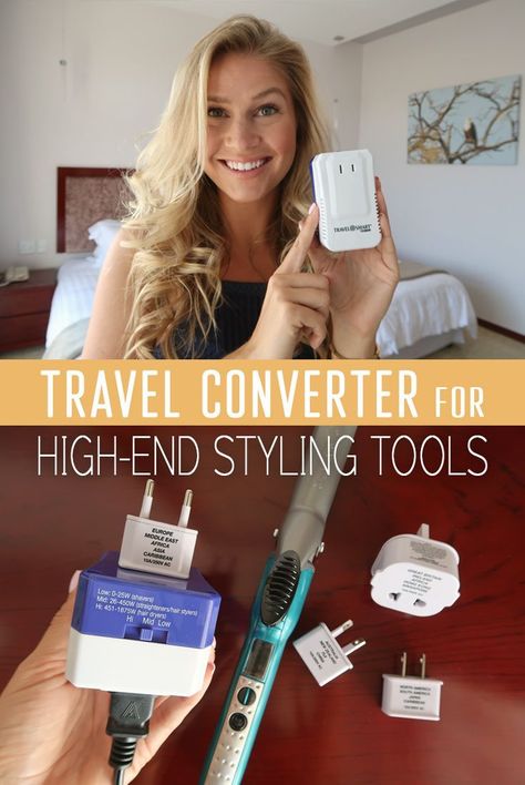 I’d love to bring my hair tools on the road, but there’s never been a converter that can handle them… until now. This is the first converter that can work around the world with my high-end styling tools! @ConairBeauty #ad Makeup Tools Photography, Travel Hairstyles, High End Makeup, Reality Television, Cruise Travel, Travel Beauty, Packing Light, Travel Information, Travel Deals