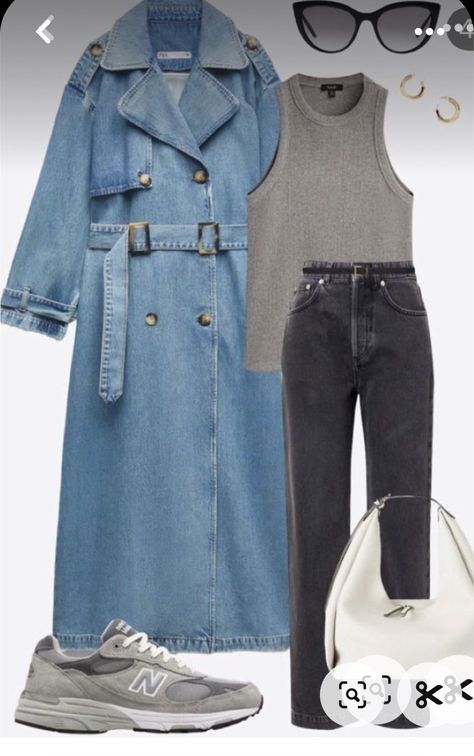 Denim Trench Coat Outfit, Denim Coat Outfit, Fall Jackets Outfit, Trench Outfit, Trench Coat Outfit, Denim Trench Coat, Denim Jacket Outfit, Estilo Hippie, Coat Outfit