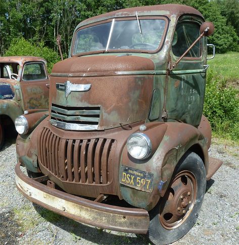 Cab Over Engine Trucks, Trailer Homes, Cabover Trucks, Coe Trucks, Custom Pickup Trucks, Custom Chevy Trucks, Running Jokes, Rusty Cars, Old Pickup