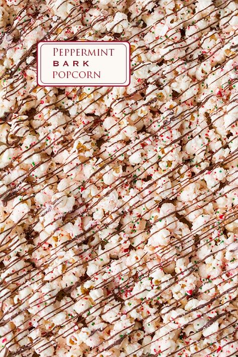 Popcorn Bark, Peppermint Popcorn, Aka Christmas, Christmas Crunch, Christmas Popcorn, Popcorn Treats, Christmas Food Gifts, Bark Recipe, Popcorn Recipes