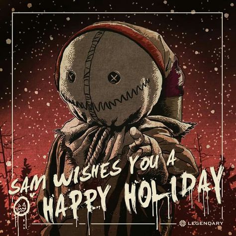 Trick R Treat Movie, Merry Christmas To Everyone, Ryan White, Sam Trick R Treat, Christmas Horror, Horror Villains, Creepy Christmas, Trick R Treat, Time With Family