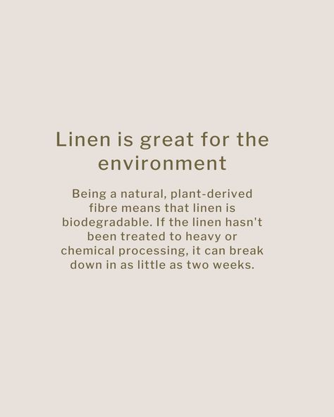 How sustainable is linen?⁠ ⁠ We're here to break it down for you. ⁠ ⁠ What do you think? Are you team Linen?? ⁠ ⁠ Grow Quotes, Sample Packaging, Growing Quotes, Fashion Infographic, Fabric Photography, Educational Infographic, Linen Shirt Men, Natural Diy, Comfort Wear