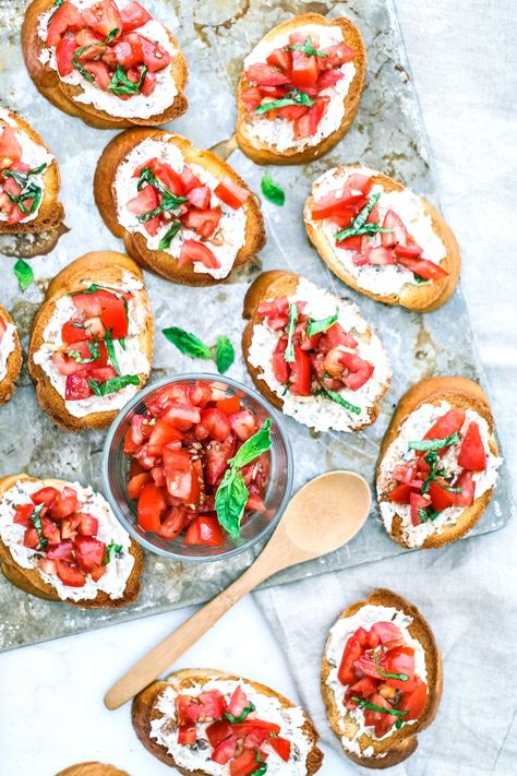 Bruschetta Crostini with Smoked Kipper Cream Cheese | Killing Thyme Bruschetta Crostini, Crostini Appetizers, Frugal Food, Smoked Fish, Appetizer Bites, Pescatarian Recipes, Dinner Appetizers, Summer Entertaining, Easy Appetizer Recipes