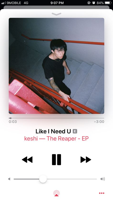 Apple Music Keshi Like I Need U, Apple Music Screenshots, Playlist Spotify, Music Mood, Instagram Ideas, Love Affair, Music Is Life, Apple Music, Songs