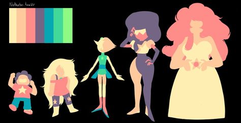 Off Colors Steven Universe, Minimalist Color Palette, Pear Art, Minimalist Color, Steven Universe Characters, Color Palate, Art Poses, Color Pallets, Steven Universe