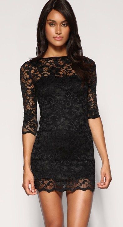 must own :-) Bandeau Dress, Dress Bodycon, Black Lace Dress, Cheap Prom Dresses, Evening Party Dress, Sweet Dress, Long Sleeve Lace, Cocktail Dress Party, Black Lace