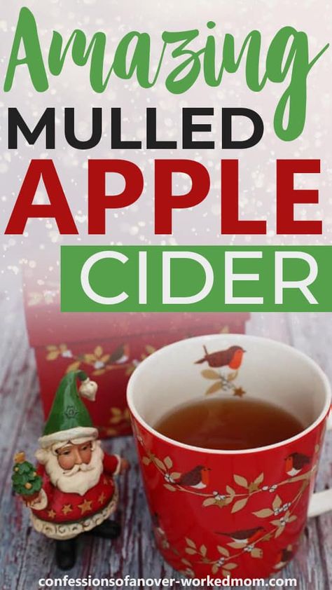 Mulled Apple Cider Recipe for Holiday Entertaining #ChristmasRecipe #AppleCider Hot Cider Recipe, Hot Holiday Drinks, Hot Mulled Apple Cider, Mulled Apple Cider Recipe, Hot Cider Recipes, Fall Yummies, Mulled Apple Cider, Themed Recipes, Family Supper