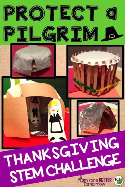 Thanksgiving STEM Challenge: In Protect-a-Pilgrim, students build a shelter designed to protect Pilgrims from wind, rain, and snow. Includes modifications grades 2 - 8. Pilgrim Stem Activities, Thanksgiving Steam Activities, Thanksgiving Stem Activities Elementary, 4th Grade Thanksgiving Crafts, Thanksgiving Steam Activities For Kids, Thanksgiving Stem Activities For Kids, November Stem, Thanksgiving Stem Activities, Thanksgiving Stem