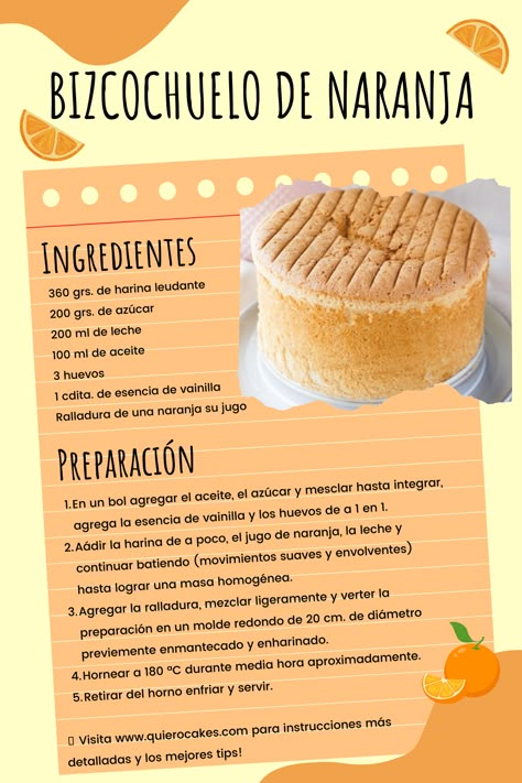 ¡Prepárate para deleitar tus sentidos con una deliciosa y magistral receta de bizcochuelo de naranja! Este suave y esponjoso pastel ha conquistado los paladares de generaciones, gracias a su irresistible sabor textura. El aroma a naranja fresca impregna el aire mientras se hornea, despertando la curiosidad y el apetito de todos. Con ingredientes simples y pasos fáciles de seguir, esta receta te permitirá crear un postre memorable y lleno de dulzura que te transportará a un paraíso de sabores. Blossoms In Bloom, Cake Recepies, Boricua Recipes, Delicious Snacks Recipes, Bakery Recipes, Banana Pudding, Cake Shop, Cake Decorating Techniques, Kitchen Recipes