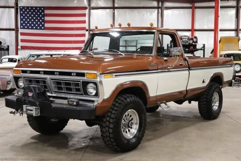 1977 Ford F250 High Boy 87871 Miles Bronze/White Pickup Truck V8 Automatic for sale Old Chevrolet, Studebaker Trucks, Ranger Truck, Ford Ranger Truck, Trucks Ford, Old Ford Trucks, Built Ford Tough, Classic Ford Trucks, Ford 4x4