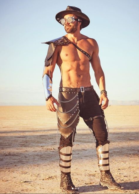 Festival Outfits Men Summer, Burning Man Aesthetic, Music Festival Outfits Men, Mens Festival Wear, Burning Man Style, Coachella Outfit Men, Dubai Outfit, Burning Men, Festival Outfits Men