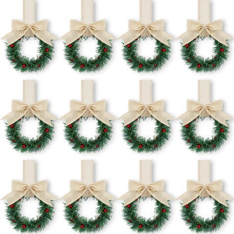 PRICES MAY VARY. Comprehensive Package: you will receive 12 pieces of Christmas wreaths for front door, this allows you to create a cohesive holiday theme across your kitchen cabinets or to spread the festive atmosphere in other areas of your home, meeting your decorating needs for Christmas and everyday documents, and you can share them with others Quality Material Construct: the Christmas small wreaths for indoor farmhouse are mainly constructed from durable plastic, quality rattan, and fabric Wrapping Kitchen Cabinets For Christmas, Bows For Kitchen Cabinets, Brown Cabinet Christmas Decor, Christmas Wreaths In Kitchen Cabinets, Christmas Decor Above Kitchen Cabinets Farmhouse, Wrapping Cabinets For Christmas, Wreath For Kitchen Cabinets, Christmas Decorations For Cabinets, Christmas Kitchen Cabinets Decor