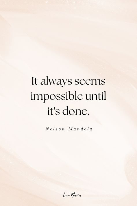 ✨"It always seems impossible until it's done." ✨ Start today with a plan, stay determined, and watch yourself crush every goal. Planning isn’t just about dreaming—it’s about achieving. Take the first step, and make the impossible happen! Explore our planners on Etsy today! Plus save this for more motivational quotes!  #motivation #planners #homeoffice #workfromhome #goals It Always Seems Impossible Until Is Done, Stay Determined, Success Mantra, Achievement Quotes, Positive Outlook On Life, Uplifting Words, Sharing Quotes, Goal Planning, Home Office Accessories