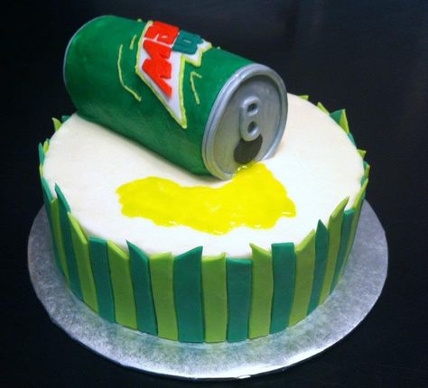 Dew Cake, Mountain Dew Cake, Flavored Butter, Mountain Dew, Butter Cream, Birthday Cake, Butter, Cream, Cake