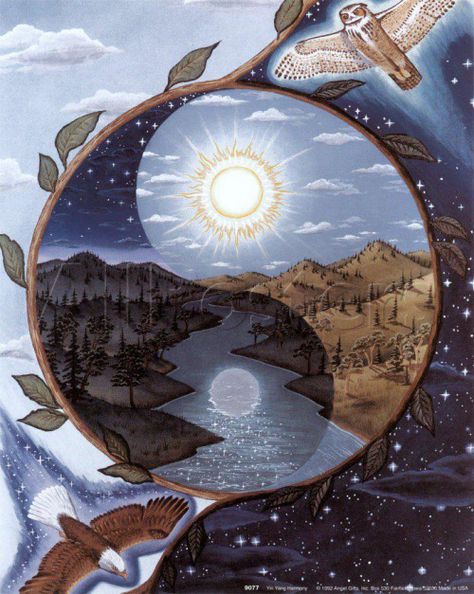 Equinox is when the Day and Night are Equal in length. Esoterically it is the balance of the Polarities, Feminine – Masculine,  Dark and Light, Matter and Anti-matter. It is a time to go insi… Yin Yang Art, Yin Yang Tattoos, Ying Yang, Visionary Art, Spiritual Art, Sacred Geometry, Yin Yang, New Age, Mother Earth