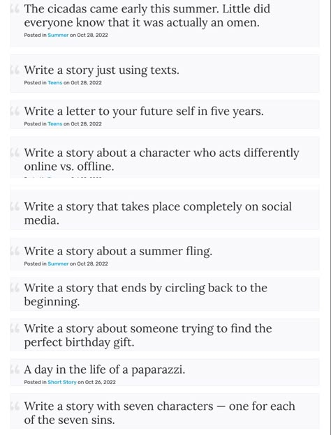 Writing prompts texts short story idea journal prompts journaling writing promps to improve creativity and writing skills Ideas For A Short Story, Writing Prompt Short Story, Movie Prompts Story Ideas, Writing Prompts For Short Stories, Short Film Prompts, Short Story Prompts Creative Writing Ideas, Short Film Ideas Prompts, Short Story Prompts Creative Writing, Creative Writing Prompts Short Stories