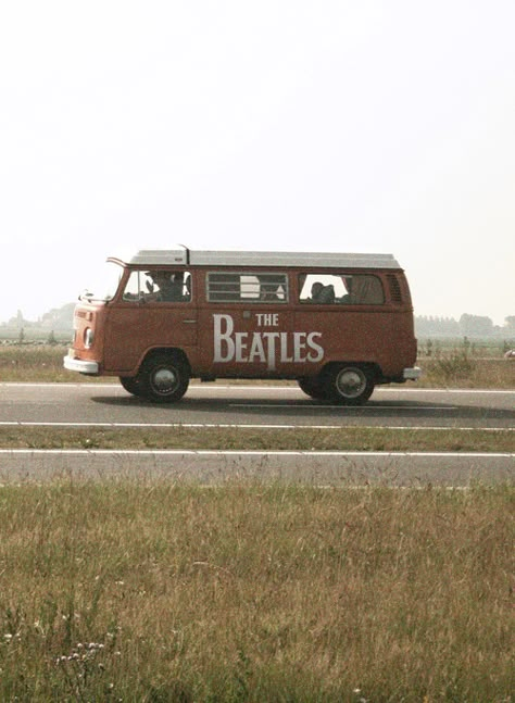 Old Vw Bus, With The Beatles, Vw Bus, The Beatles, Road, Van