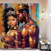 Yaya Dacosta, Romantic Bath, Unique Bathroom Decor, Black King And Queen, Timberland Outfits, Black Royalty, African Paintings, Bath Curtain, Winter Decorations