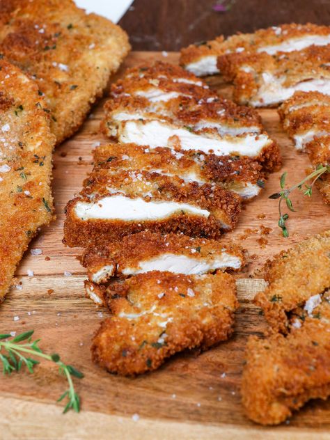 Crispy Parmesan Chicken Cutlets Breaded Parmesan Chicken, Parmesan Breaded Chicken, Parmesan Chicken Fingers, Crispy Parmesan Chicken, Breaded Chicken For Pasta, Italian Crispy Chicken, Crispy Parmesan Chicken Cutlets, Crispy Chicken Cutlets, Chicken Cutlet Sandwich